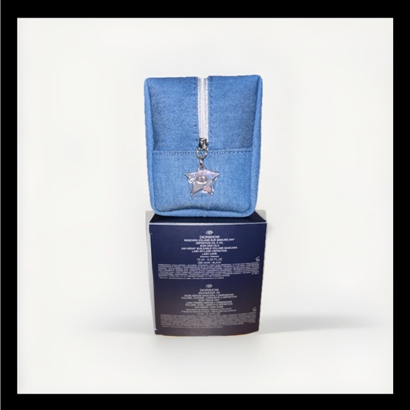Christian DIOR Beauty Empty Denim Cosmetic Pouch Bag Limited Edition 2024 - Picture 10 of 12